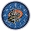 Часы настенные с символикой Лучший рыбак №46