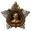 Сувенирный орден Ушакова 1 степени с золотым якорем №2800 (Муляж)