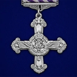 Сувенирный знак Крест За выдающиеся летные заслуги фиолетовый