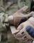 Тактические перчатки полнопалые AG3 со спецпокрытием цвет койот