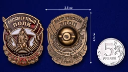 Знак Участник акции Бессмертный полк
