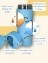 Термос детский с трубочкой и кнопкой принт Голубой кот Объем 420 мл