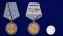 Сувенирная медаль Ветеран боевых действий на Кавказе в футляре с отделением под удостоверение