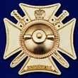 Сувенирный знак Ветеран боевых действий на Кавказе в футляре из флока
