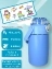 Термос детский для каши и напитков с трубочкой 750мл. цвет голубой