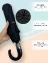 Зонт Автомат мужской с кожаной ручкой Диаметр 100 см цвет черный арт.1016L
