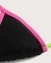 Купальник раздельный на завязках с яркими полосами цвет черный