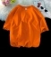 Мужская футболка Oversize летняя повседневная цвет оранжевый orange