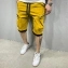 Летние быстросохнущие шорты-карго с карманами цвет желтый