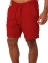 Пляжные шорты с подворотами мужские цвет красный