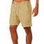 Пляжные шорты с подворотами мужские цвет бежевый