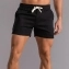 Спортивные короткие шорты для бега и фитнеса цвет черный