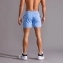 Спортивные короткие шорты для бега и фитнеса цвет голубой