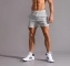 Спортивные короткие шорты для бега и фитнеса цвет светло-серый