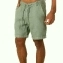 Пляжные шорты с подворотами мужские цвет светло-мятный