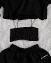 Костюм летний женский тройка короткая толстовка шорты топ  цвет черный