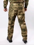 Брюки демисезонные на флисе тактические ткань Софтшелл Softshell цвет камуфляж Мох зеленый