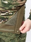 Брюки демисезонные на флисе ткань Софтшелл Softshell цвет камуфляж snow digital