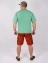 Мужская футболка Oversize летняя повседневная цвет мятный shen lin lv