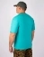 Мужская футболка Oversize летняя повседневная цвет бирюзовый cuilv