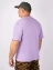 Мужская футболка Oversize летняя повседневная цвет светло-фиолетовый light purple