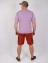 Мужская футболка Oversize летняя повседневная цвет лавандовый фиолетовый putaozi