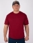 Мужская футболка Oversize летняя повседневная цвет бордовый jiuhong