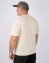 Мужская футболка Oversize летняя повседневная цвет бежевый nai huang