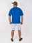 Мужская футболка Oversize летняя повседневная цвет светло-синий baolan