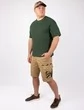 Мужская футболка Oversize летняя повседневная цвет темно-зеленый molv