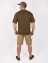 Мужская футболка Oversize летняя повседневная цвет коричневый tuose