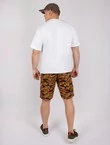 Мужская футболка Oversize летняя повседневная цвет белый