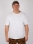 Мужская футболка Oversize летняя повседневная цвет белый