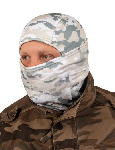 Балаклава Kamukamu MASKSOFT на флисе утепленная камуфляж Multicam Alpine