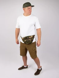 Сумка поясная CH-066 тактическая с MOLLE камуфляж Woodland