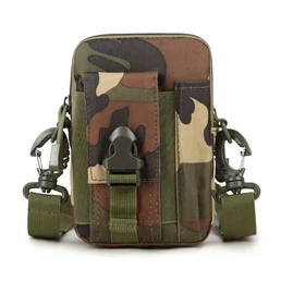 Сумка поясная "Сила" 16х11х4 см цвет камуфляж Woodland