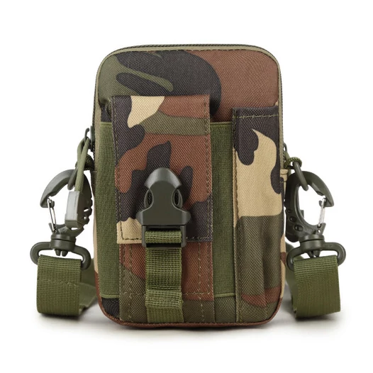 Сумка поясная "Сила" 16х11х4 см цвет камуфляж Woodland