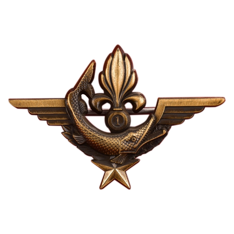 Эмблема боевых пловцов DINOPS (PCG) 1 REG Иностранного Легиона