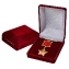 Сувенирная медаль Звезда Героя Советского Союза в бархатистом футляре