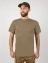 Мужская футболка нового образца без надписи цвет хаки олива