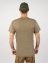 Мужская футболка нового образца без надписи цвет хаки олива