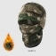 Зимняя теплая балаклава (шапка с маской) камуфляж Зеленый