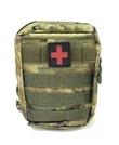 Подсумок под аптечку MOLLE 20х15х8см камуфляж Зеленый пятнистый
