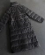 Пальто женское удлиненное тонкое демисезон цвет серебристо-черный