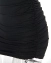 Короткое платье мини на бретельках со сборкой по бокам цвет черный