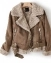 Куртка авиатор женская замшевая цвет коричневый