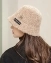 Шапка котелок женская шляпка осенняя зимняя цвет песочный