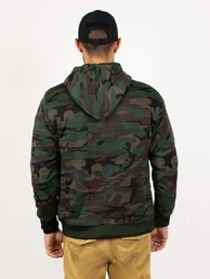 Кофта трикотажная на искусственном меху камуфляж Dark woodland