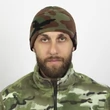 Шапка флисовая Kamukamu камуфляж Вудланд Woodland