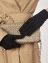 Перчатки женские подростковые вязаные "Виола" цвет черный
